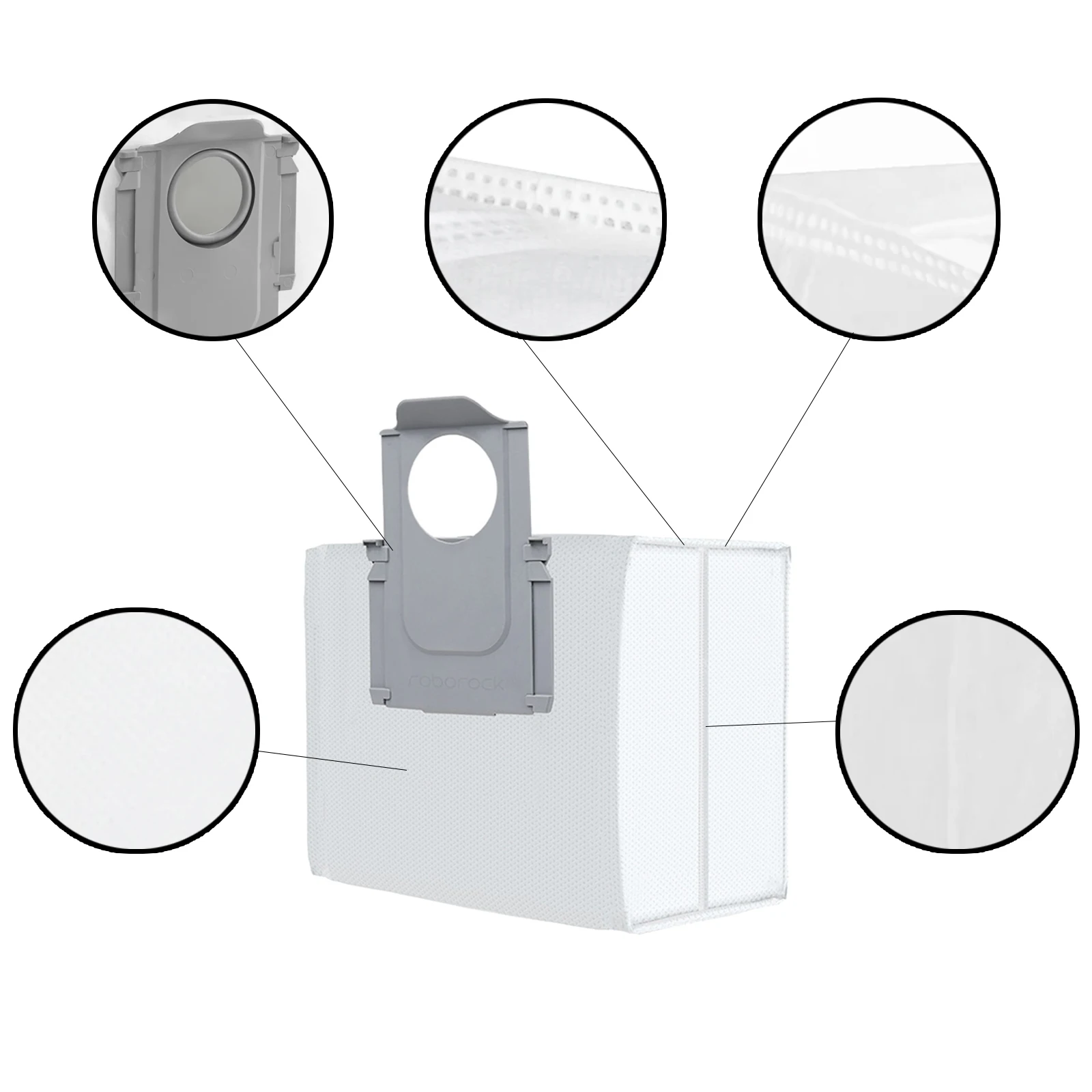 【Original】Roborock Accessories Dust Bags*3 for Roborock S8 +/S8 Pro Ultra/S7 MaxV Ultra/S7 Max Ultra/S7 Pro Ultra/Q7 MAX/Q7 MAX+