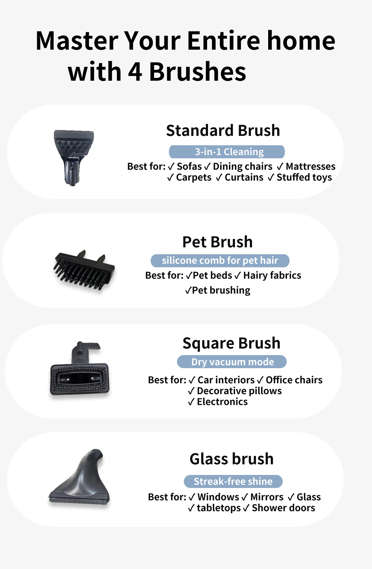 ABIR G80 Handheld Carpet Vacuum Cleaner 15Kpa Spot Cleaner Machine for Home Sofa Car Interior,Pet Bed Fabric Wet Dry Washing