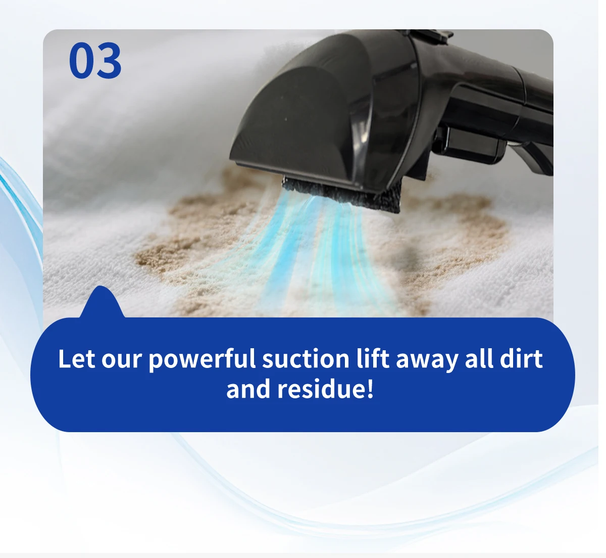 ABIR G80 Handheld Carpet Vacuum Cleaner 15Kpa Spot Cleaner Machine for Home Sofa Car Interior,Pet Bed Fabric Wet Dry Washing