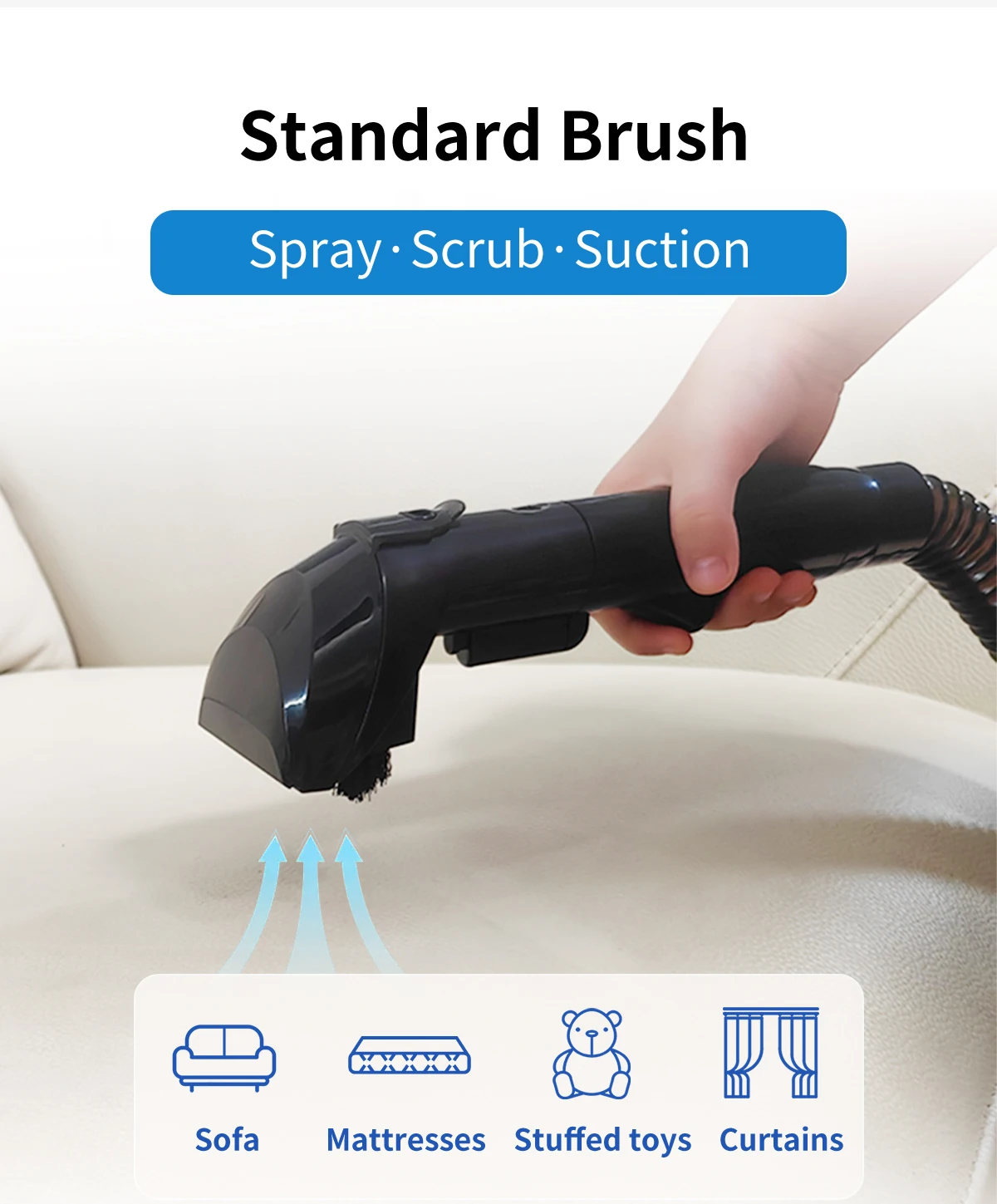 ABIR G80 Handheld Carpet Vacuum Cleaner 15Kpa Spot Cleaner Machine for Home Sofa Car Interior,Pet Bed Fabric Wet Dry Washing