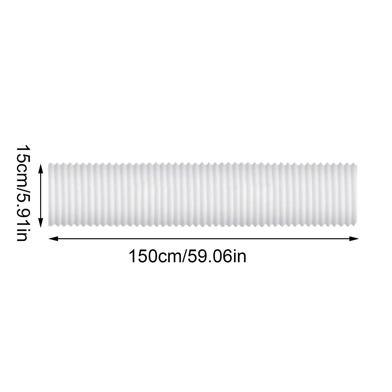 Portable Ac Hose Connector Portable Air Conditioner Parts Fit 5.1in 5.9in Diameter Pipe Joint for Living Room Indoor Workplace
