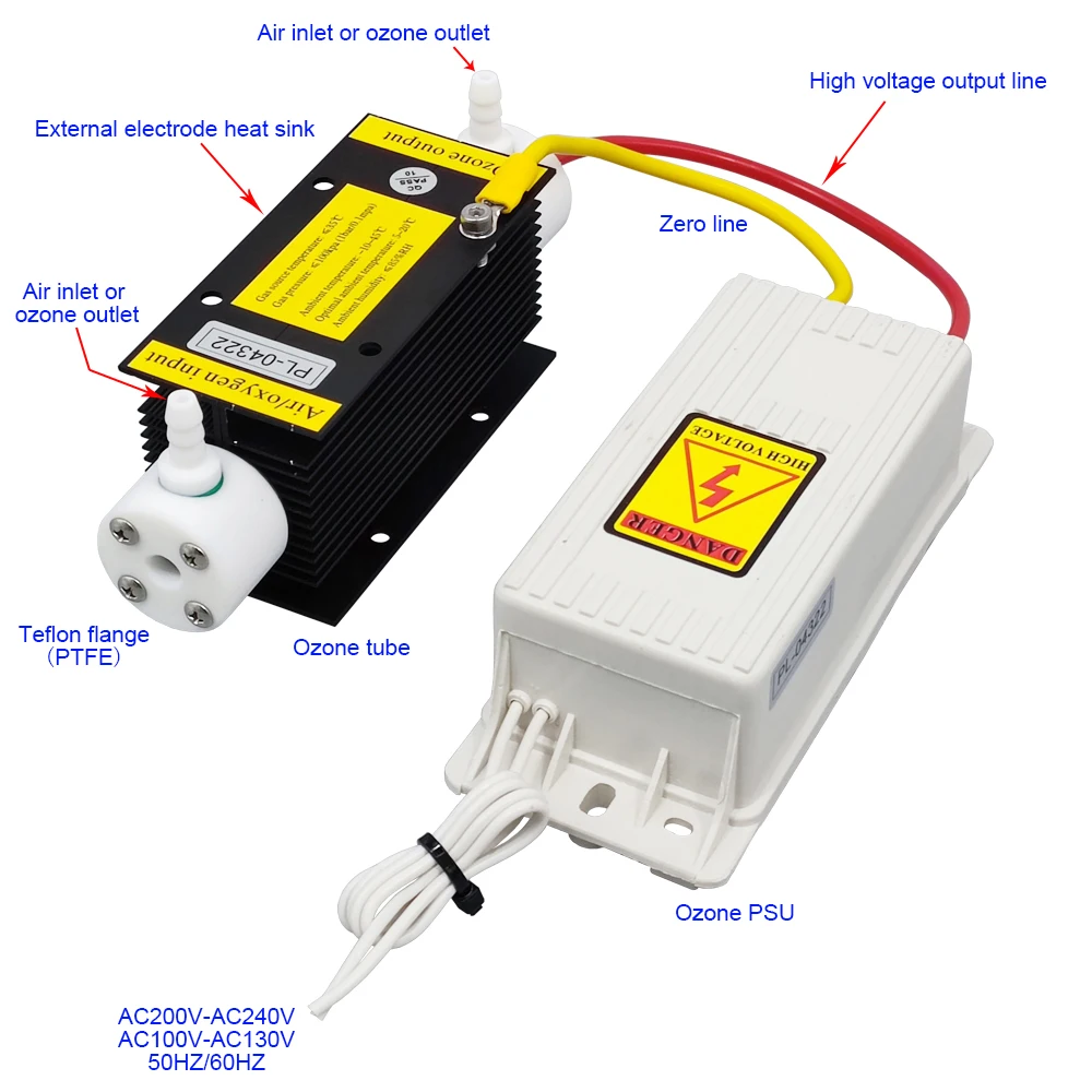 CE FCC ROHS Patented Product 3G/H Ozone Generator Kit Household Drinking Water Purification and Disinfection