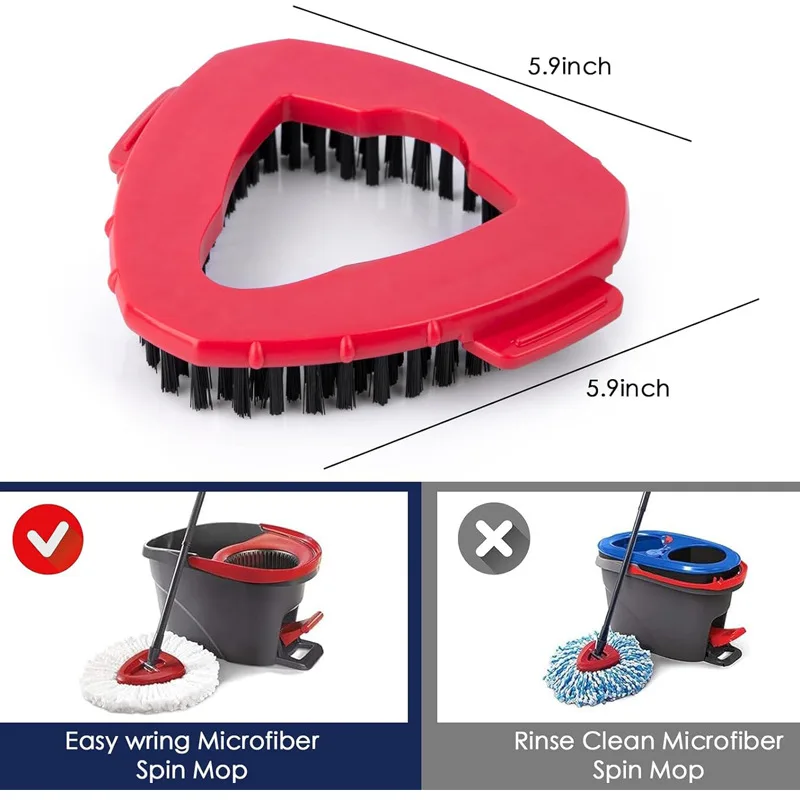 New Small Spin Mop Replacement Base Brush For O-Cedar EasyWring RinseClean Rotating Mop Base Triangle Accessory Mop Cloth Parts