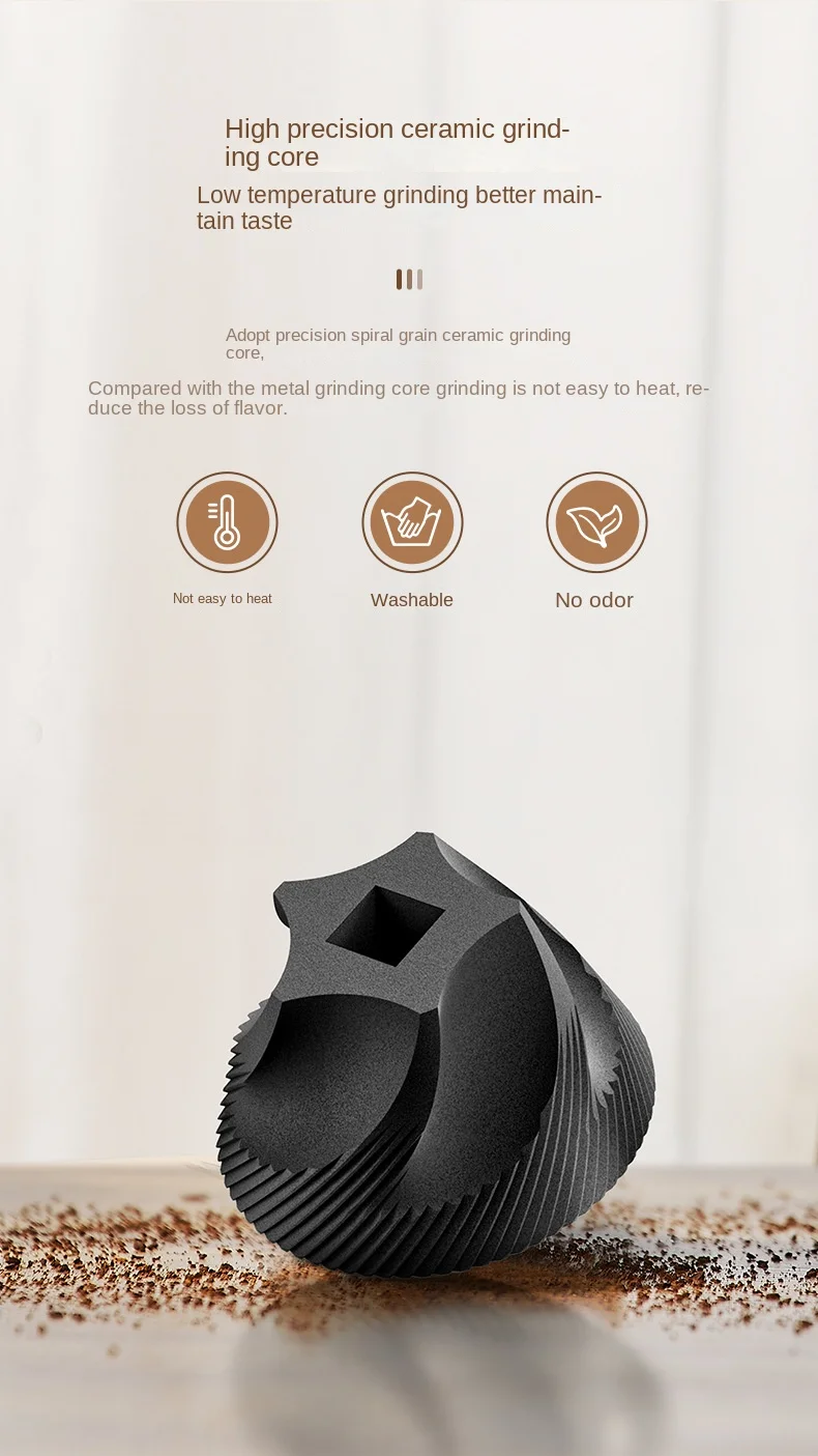 Portable 1800mAh Electric Coffee Bean Grinder 40 Gears External Adjustable Home Rechargeable Grinders Household Coffee Machine