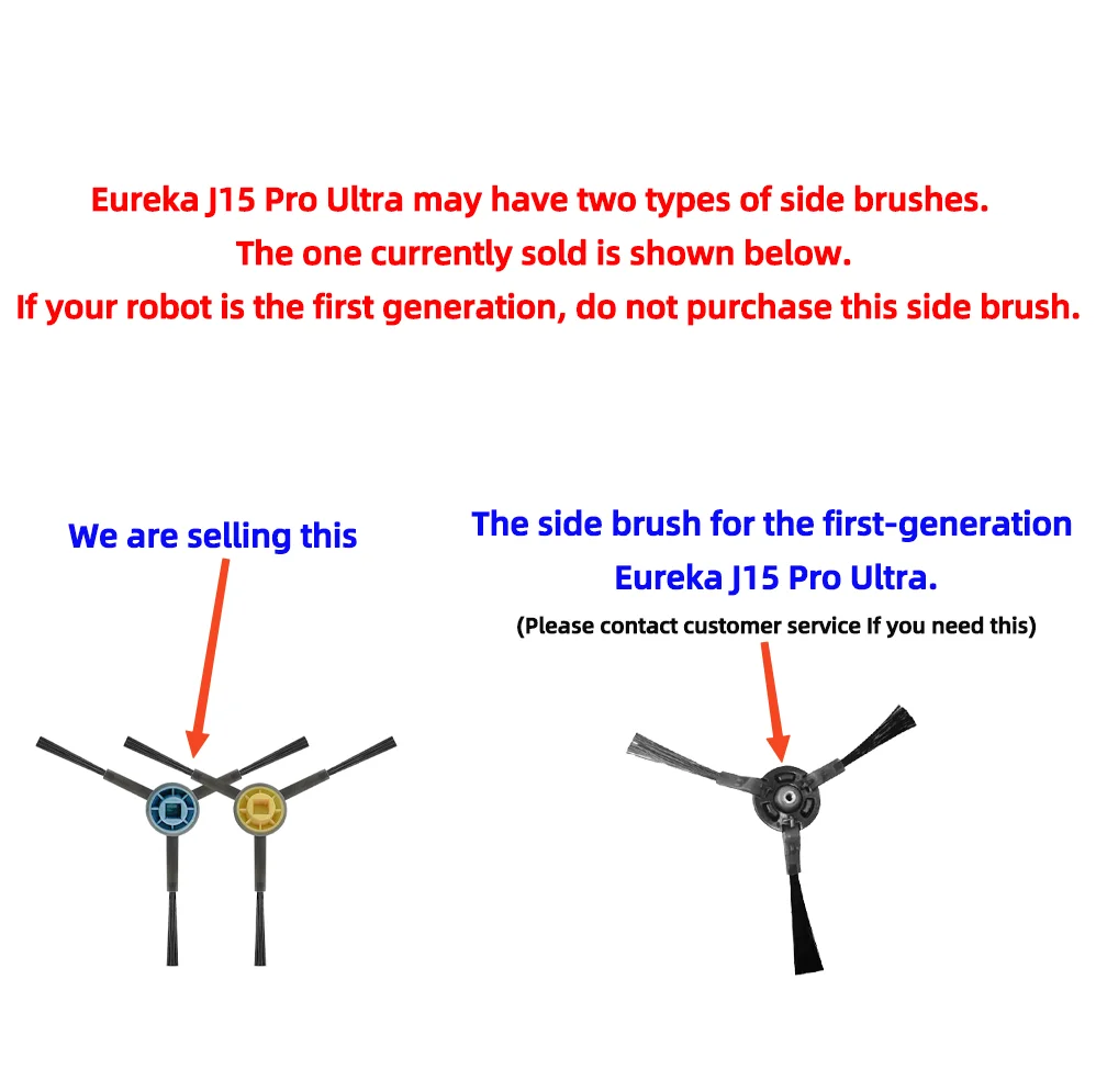 Fit For Eureka J15 Pro Ultra / Eureka J15 Ultra / CUCKOO 쿠쿠 파워클론 AI 2 Vacuum Parts Main Side Brush Filter Mop Cloth Bag