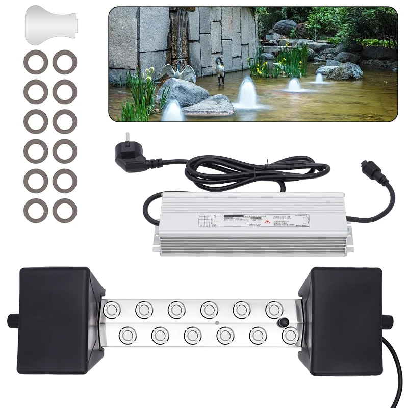 2/4/6/8/10/12 Head DC45V Ultrasonic Humidifier Mist Maker Fogger Machine 220/110V Waterproof Power Supply Fog Sprayer Generator
