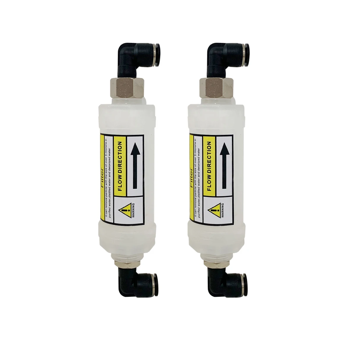 2 Pack of 5 Microns Water Filter with connectors OD 10mm for semiconductor Diode Laser hair removal beauty Machine