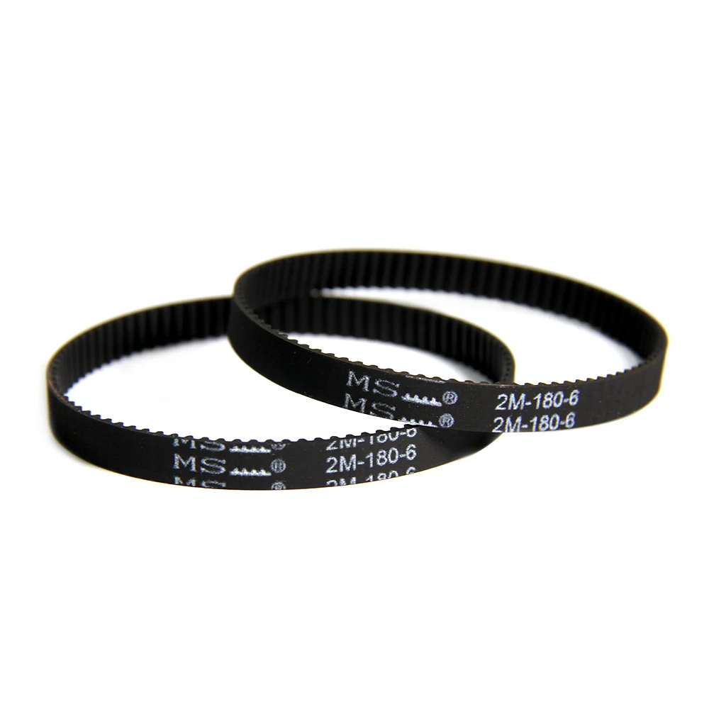 TASP 2pcs Timing Drive Belt 2M-180-6 Perimeter 180mm Width 6mm Teeth 90 Synchronous Conveyor Spare Part for Vaccum Cleaner