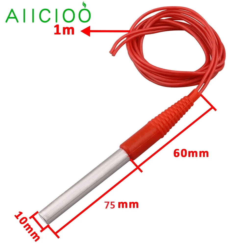 12v/24v Cartridge Heating Element for Fish Tank 1m Fully Sealed Waterproof Cable 50w/100w/200w Electric Water Heater Pipe SS304