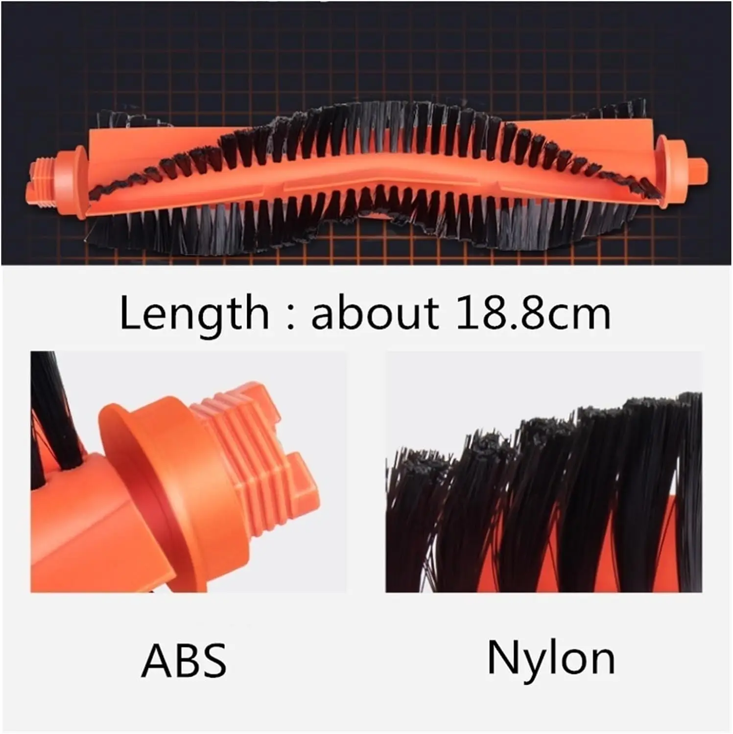 Main Brush For Xiaomi Mijia Mi Robot Vacuum-Mop Pro / STYTJ02YM 2S 3C Viomi V2 PRO V3 SE Vacuum Cleaner Replacement Parts
