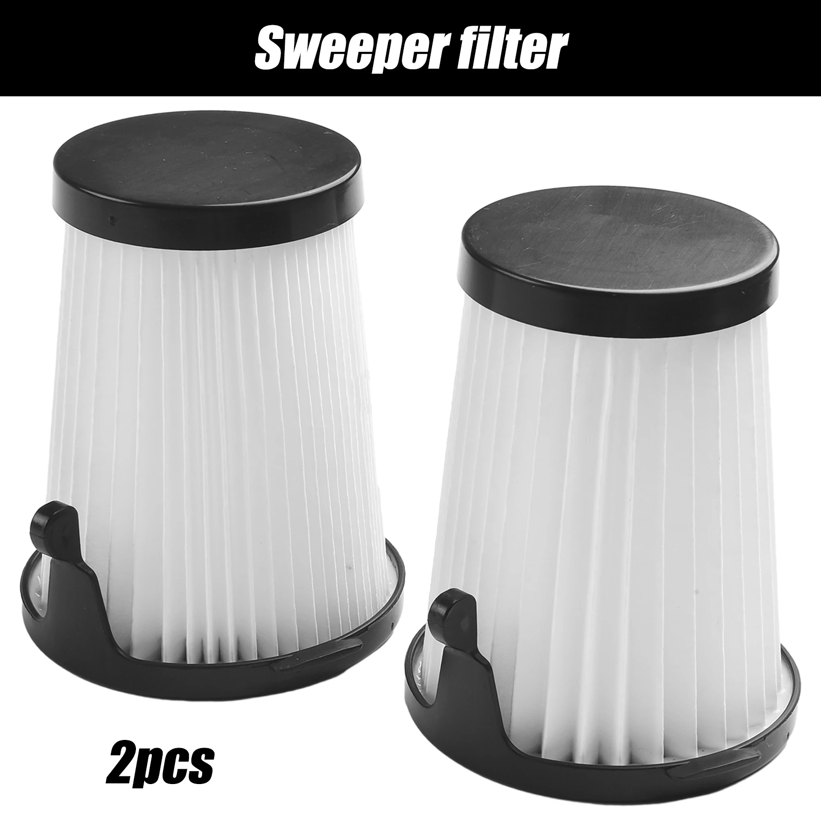 2pcs Vacuum Cleaner Filters For Milwaukee #49-90-1950 0850-20 Compact Vacuum Cleaner Replacement Filters Sweeper Parts
