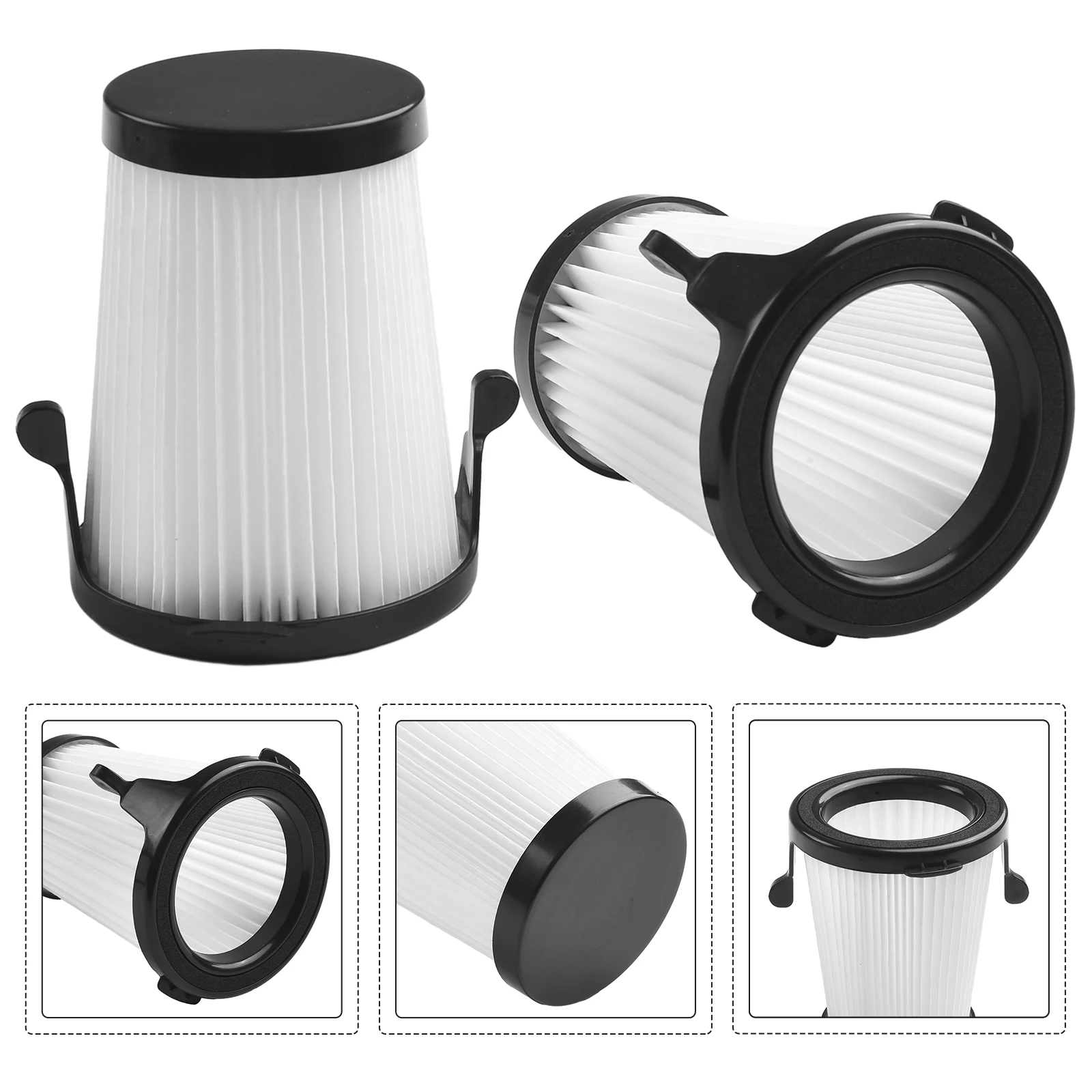 2pcs Vacuum Cleaner Filters For Milwaukee #49-90-1950 0850-20 Compact Vacuum Cleaner Replacement Filters Sweeper Parts