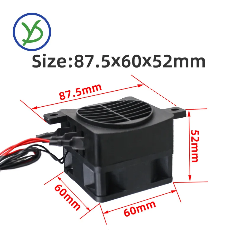 12~220V 50W~400W Incubator PTC Heater With Fan PTC Electric Heating Element 12V 24V 48V 110V 220V Ceramic Thermostatic Heater