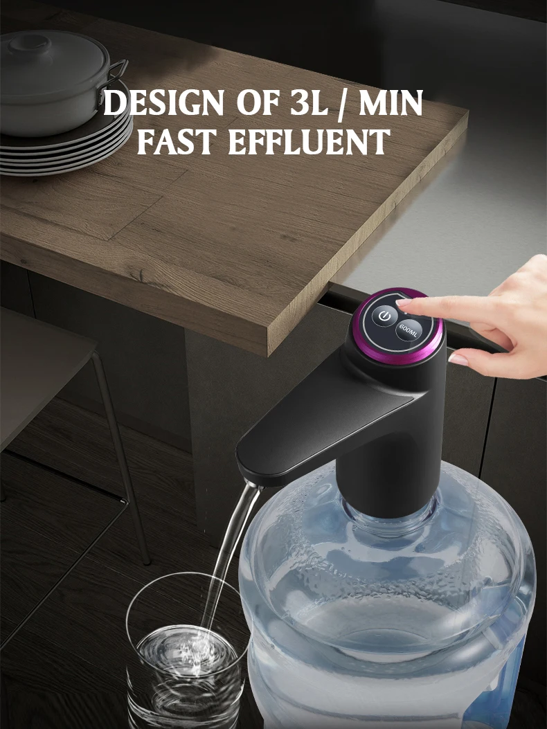 HiPiCok Water Pump 19 Liters Water Dispenser for Bottle Mini USB Automatic Electric Water Gallon Bottle Pump Drinking Dispenser