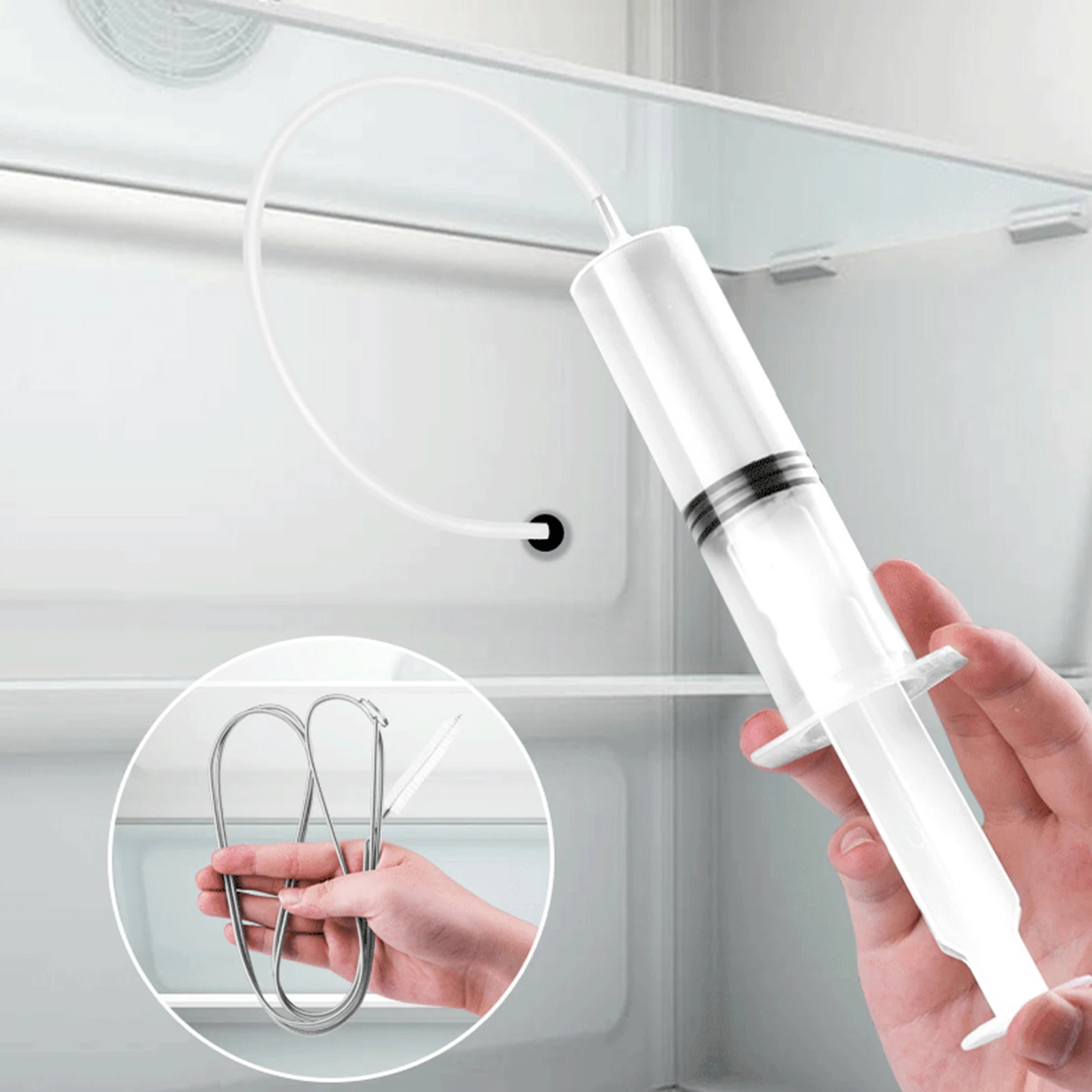 5Pcs Refrigerator Drain Hole Clog Remover for Kitchen Household Cleaning Reusable Fridge Dredging Kits Kitchen Accessories