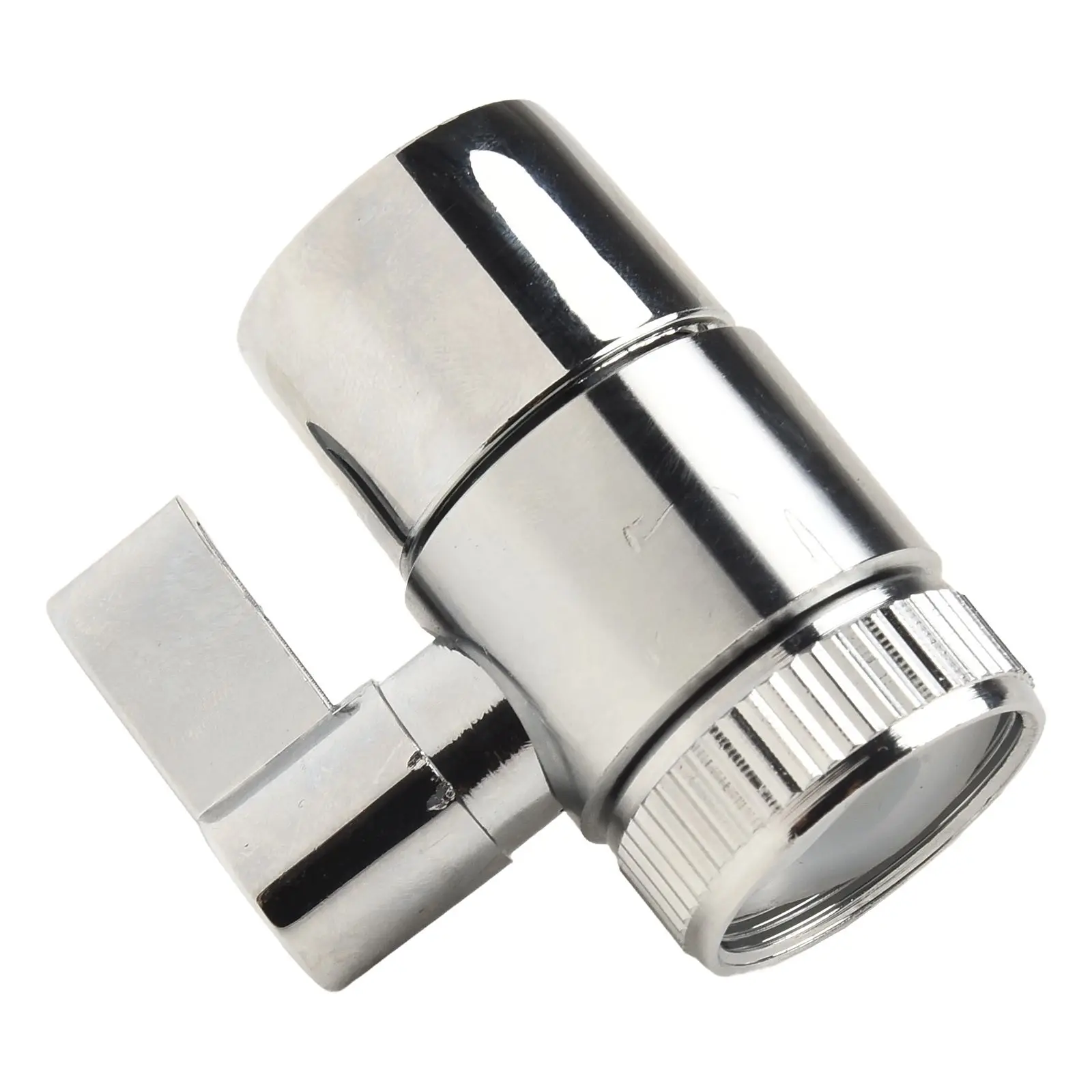 1pc Faucet Diverter Valve M22 Silver Above Counter Water Filter For 1/4" RO Tubing Water System Home Appliance Accessories