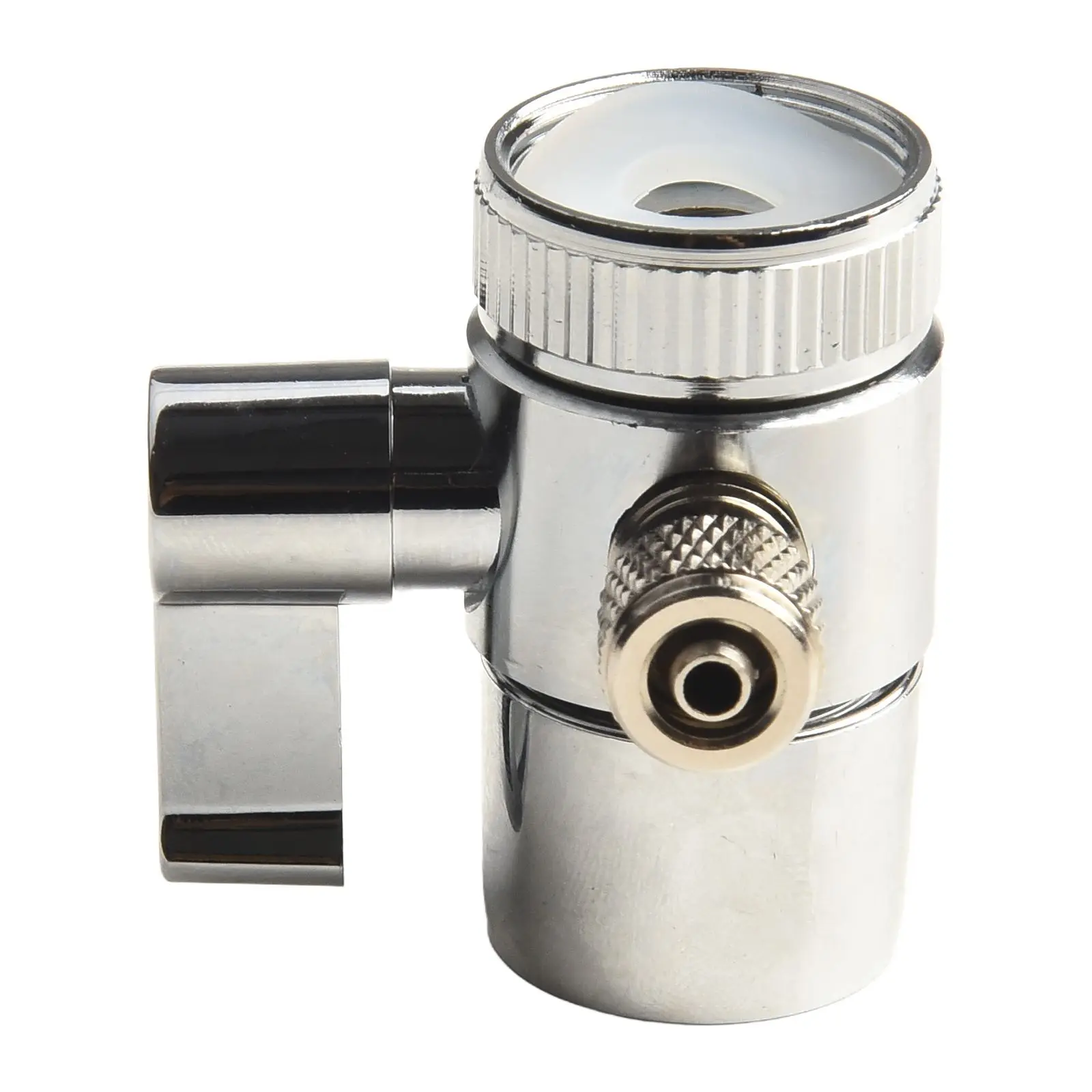 1pc Faucet Diverter Valve M22 Silver Above Counter Water Filter For 1/4" RO Tubing Water System Home Appliance Accessories
