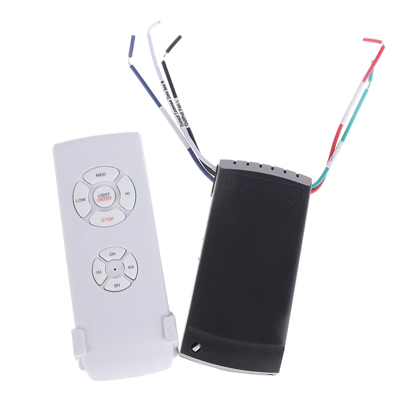 110-240V Universal Ceiling Fan Lamp Speed Remote Control Kit Timing Wireless