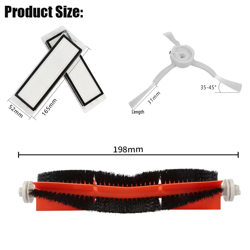 Main Side Brush For Xiaomi Mi Robot 1/ 1S SDJQR01RR SDJQR02RR SDJQR03RR RoboeockT6/T7/S5 Vacuum Cleaner Accessorie Hepa Dust Box