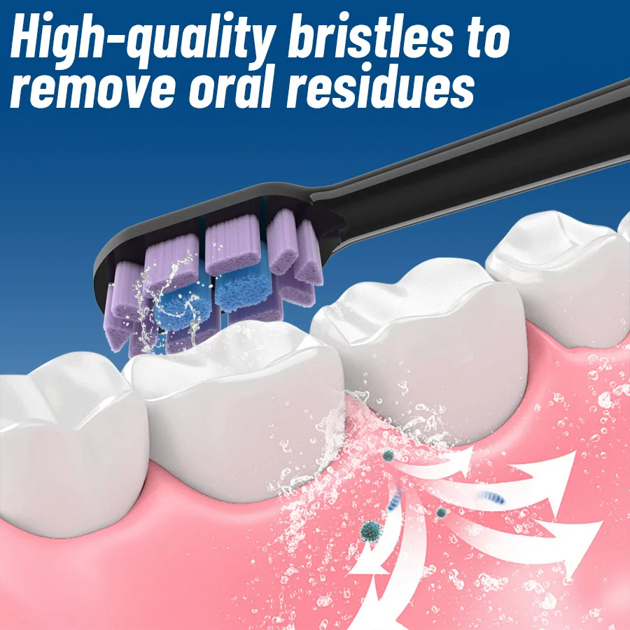5/10PCS Replacement Brush Heads For MIJIA T700 Mes604 Sonic Electric Toothbrush Dupont Bristle with Caps Sealed Pack