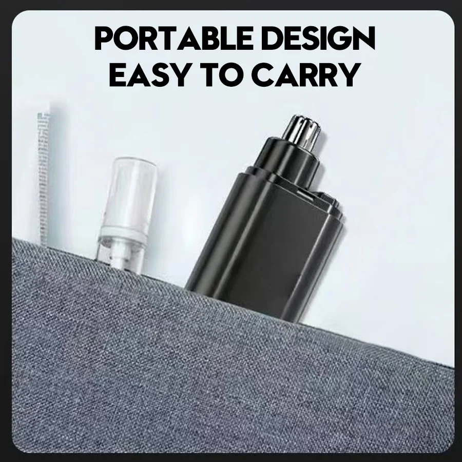 Portable Electric Nose Hair Trimmer USB charging Nose Ears Hair Eyebrow Trimmer for Men Rechargeable Painless set