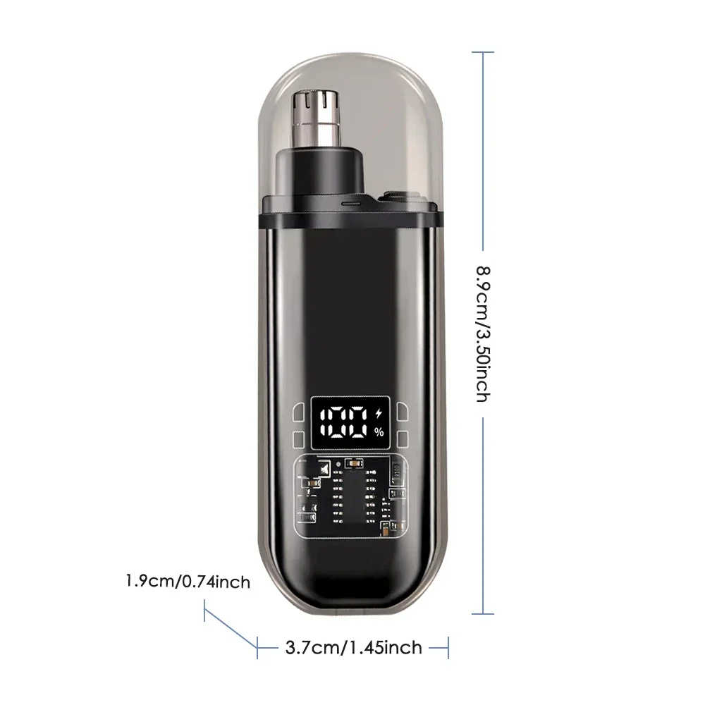 Portable Electric Nose Hair Trimmer USB charging Nose Ears Hair Eyebrow Trimmer for Men Rechargeable Painless set