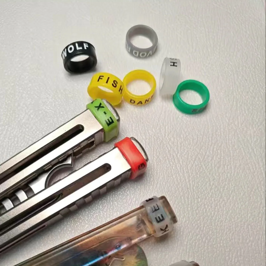 Silicone Rubber Decorative Band For Coffee Machine Nozzle Scraper Kitchen Appliance Handle DIY Tool Butterfly Knife Rod Handle