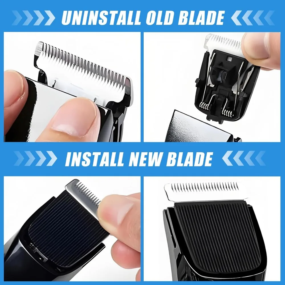 1/2Pcs Replacement Blade Compatible with Manscaped The Lawn Mower 4.0 3.0 2.0 Electric Groin Hair Trimmer,for Clipper Blades Fit