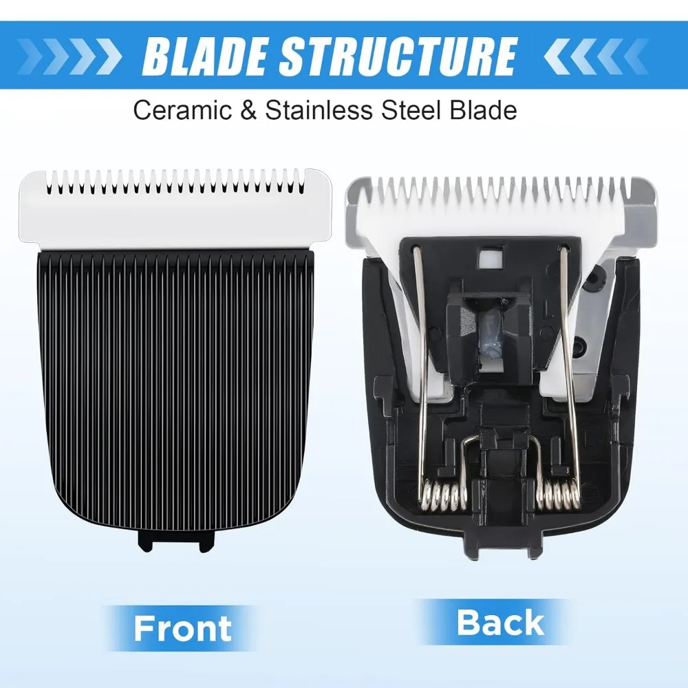 1/2Pcs Replacement Blade Compatible with Manscaped The Lawn Mower 4.0 3.0 2.0 Electric Groin Hair Trimmer,for Clipper Blades Fit