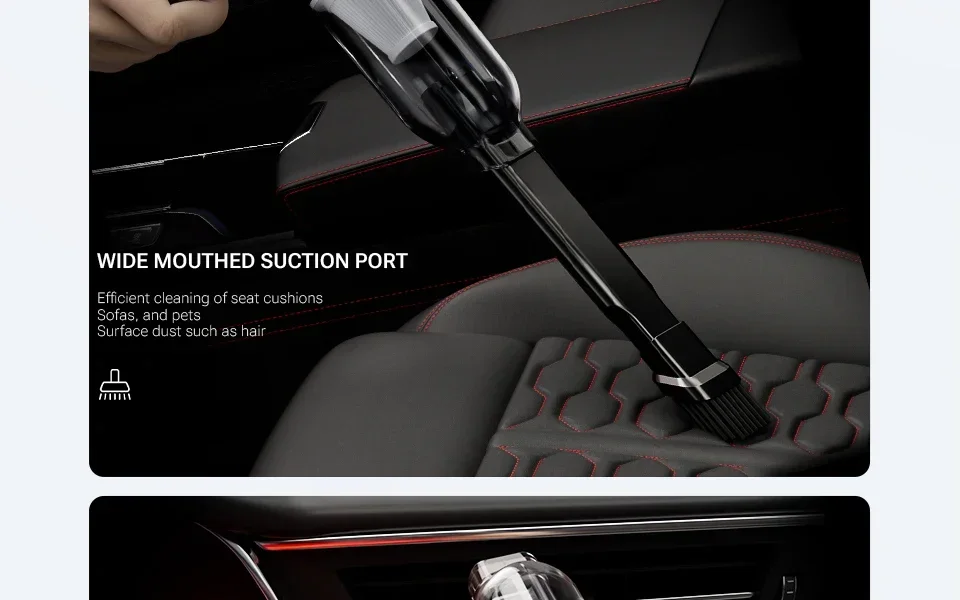 SZUK NEW C017MAX Car Vacuum Cleaner Portable Handheld Mini Vacuum Cleaner Wireless Strong Suction Car Cleaner Cleaning Machine