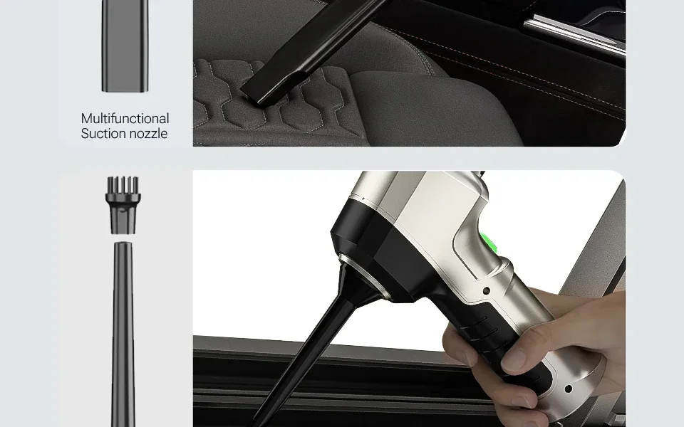 SZUK NEW C017MAX Car Vacuum Cleaner Portable Handheld Mini Vacuum Cleaner Wireless Strong Suction Car Cleaner Cleaning Machine