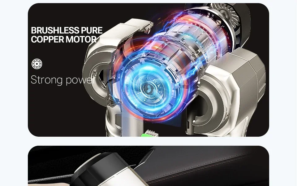 SZUK NEW C017MAX Car Vacuum Cleaner Portable Handheld Mini Vacuum Cleaner Wireless Strong Suction Car Cleaner Cleaning Machine
