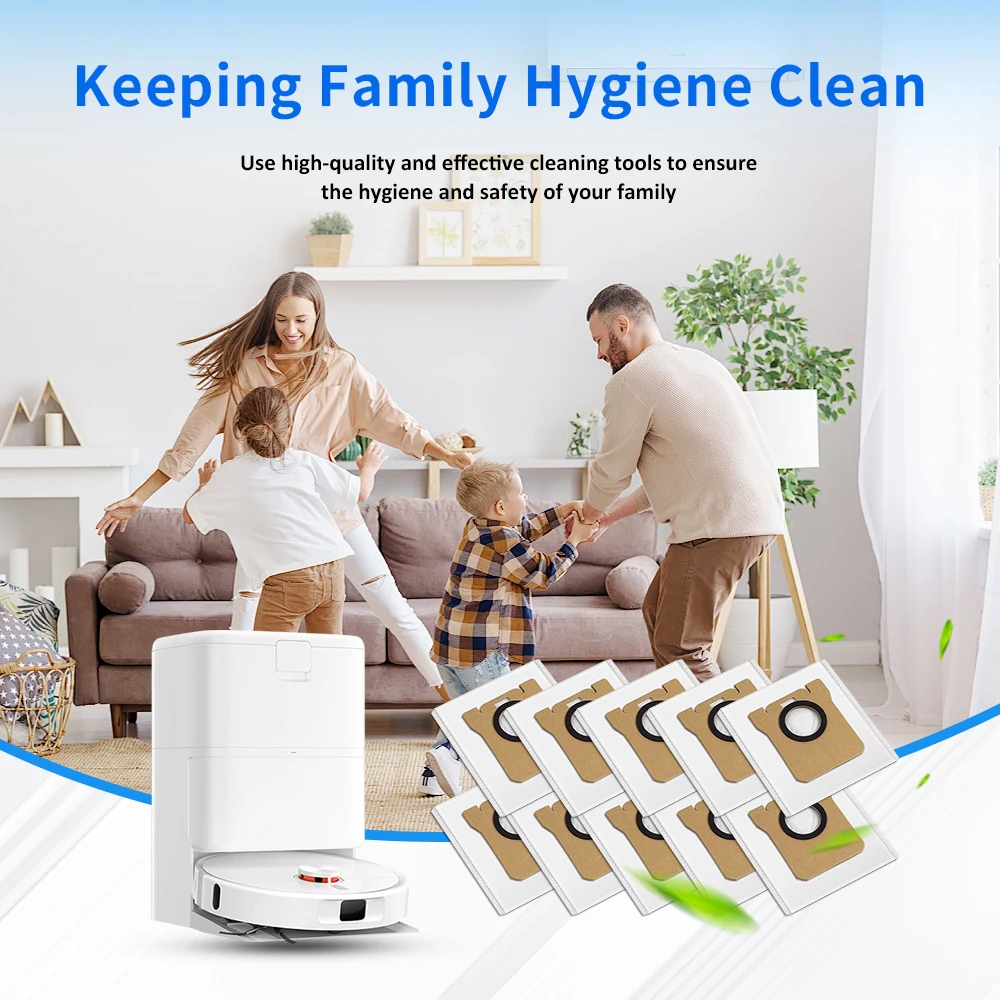 Dust Bags For Xiaomi Mijia Robot Vacuum 5/5C/5Pro/OV31GL/OV42CN/OV21GL/M30/M30S/M40/M40S High Efficiency Dust Collection Parts