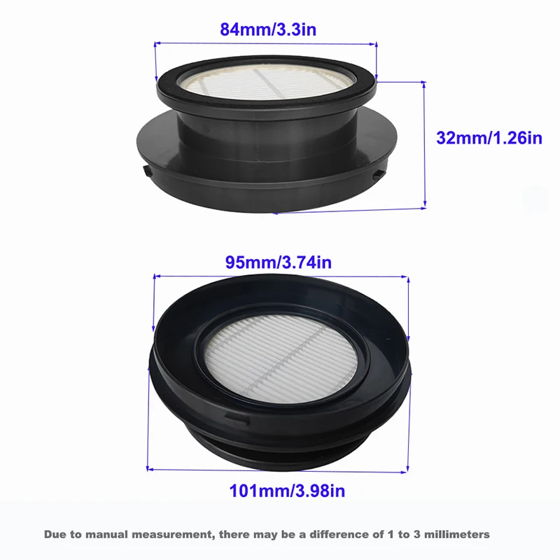 For V7 /V7 ULTRA / V7 Pro Vacuums HEPA Filter Replacements for SunSare X7A /X7A Pro Cordless Stick Vacuum Cleaner Filters Parts
