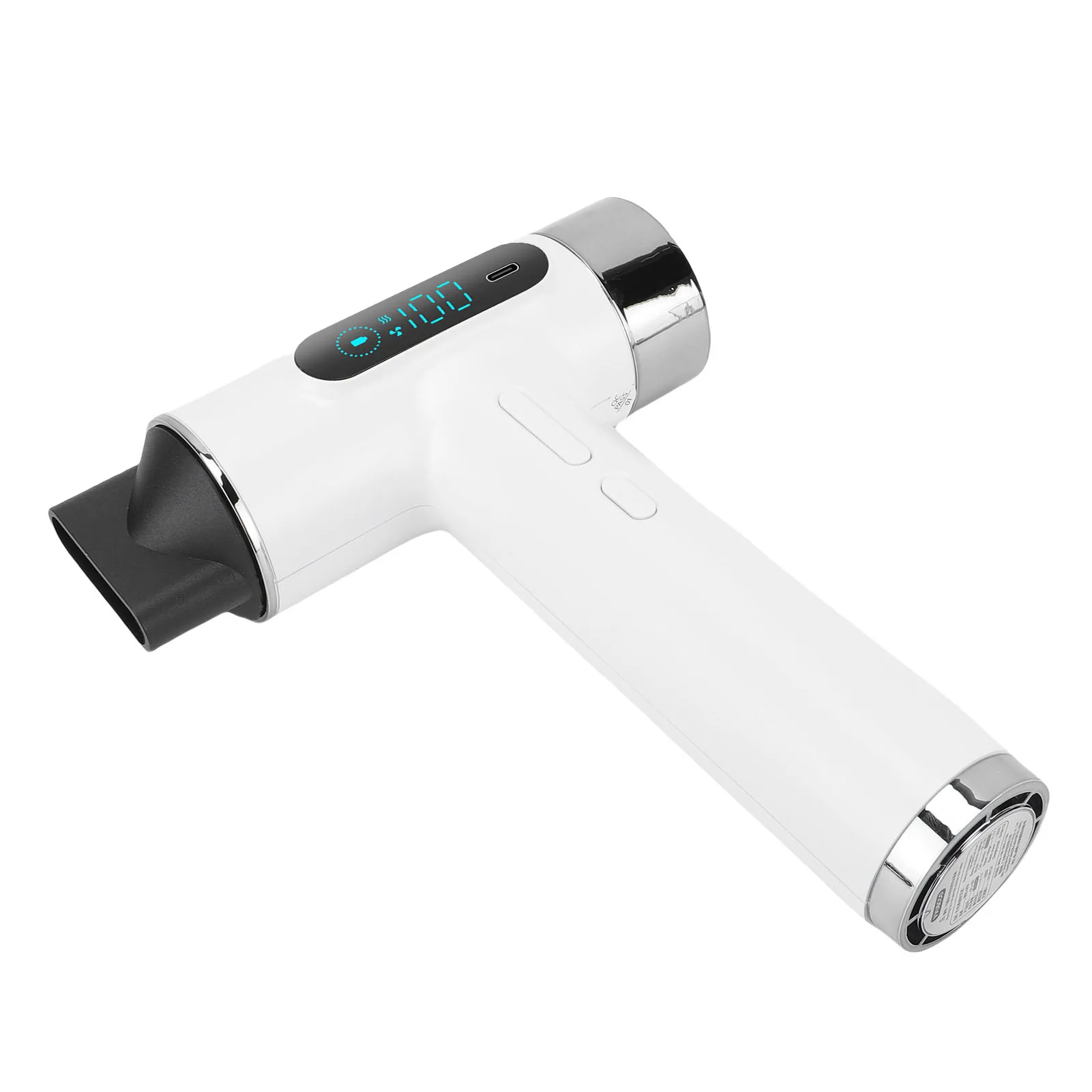 Cordless Hair Dryer 300W High Speed Cold Hot Wind USB Rechargeable Hair Blow Dryer for Student Dormitory Travel