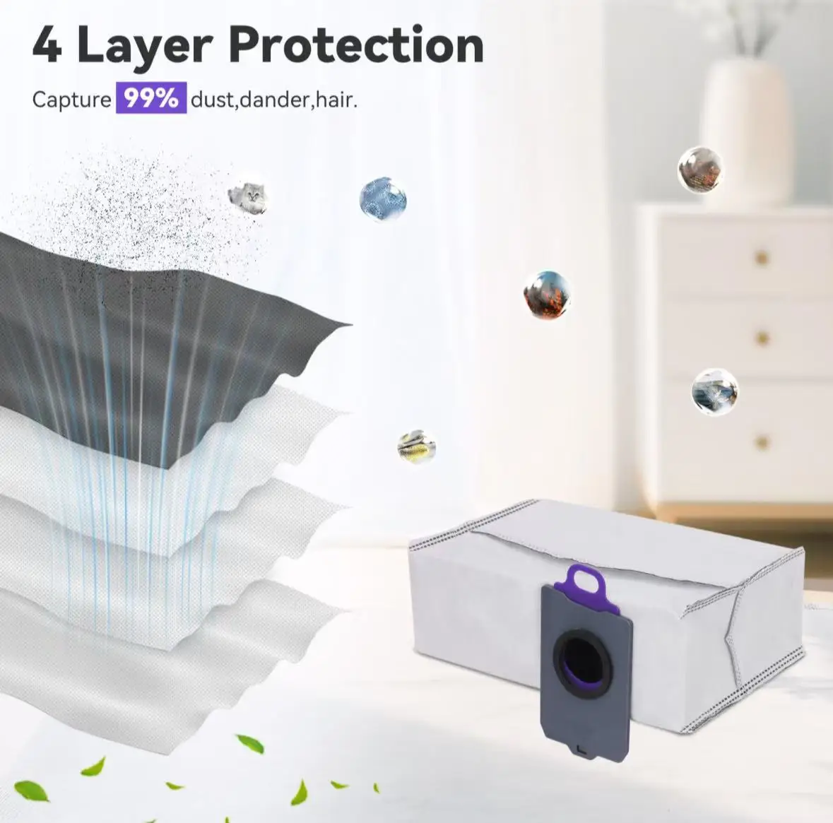 Narwal Freo Z Ultra Robot Vacuum Spare Parts Main Side Brushes Mop Cloths HEPA Filters Dust Bags Accessories