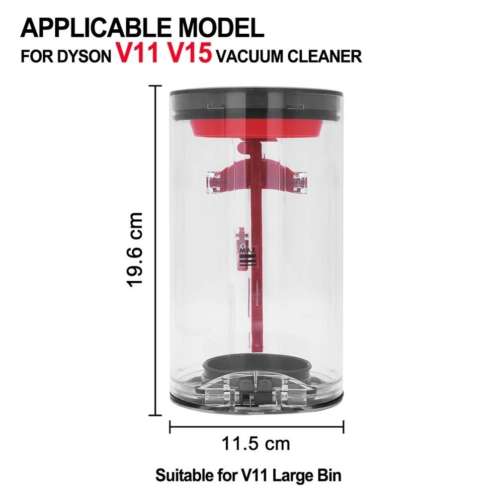 Large Dust Bin for Dyson V11 V15 SV14 SV15 SV22 Vacuum Cleaner Canister/Dust Bucket Replacement Part