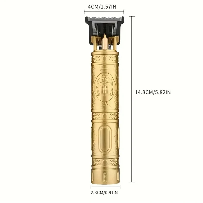 Electric Cutting Cordless Zero Gapped Trimmer Hair Clipper Professional Barber Shop Men's Haircut Machine for Beard Barbershop