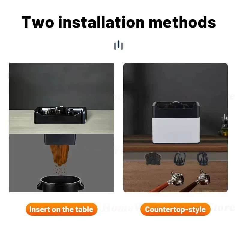 HomeWise Automatic 58mm Coffee Portafilter Cleaner Electric Cleaner For 54/58.3/58.5mm Portafilter Stainless Steel Commercial