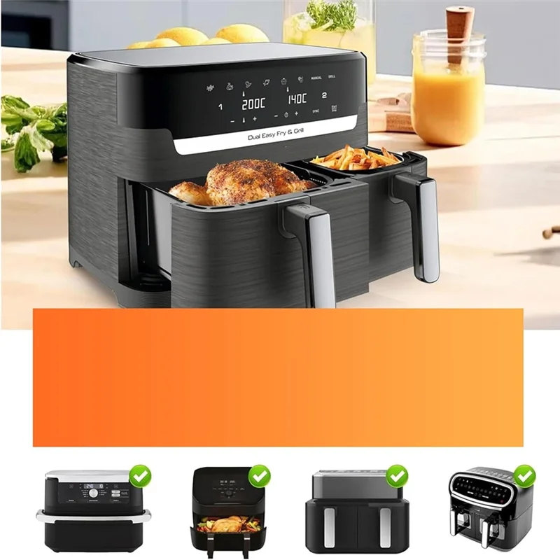 ABWM-Baketron Air Fryer Rack,Cooking Grate For Tefal EY9018 5.2/3.1 L For Tower T17099 Salter EK5729 9L,Airfryer Accessories