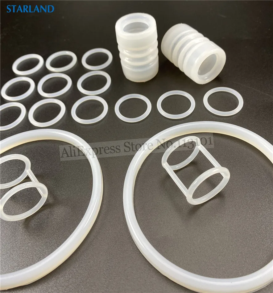 18 Pieces Silicone Sealing Rings Combo Backup Ring Fittings BQL Ice Cream Makers Soft Serve Machines Spare Parts Replacements