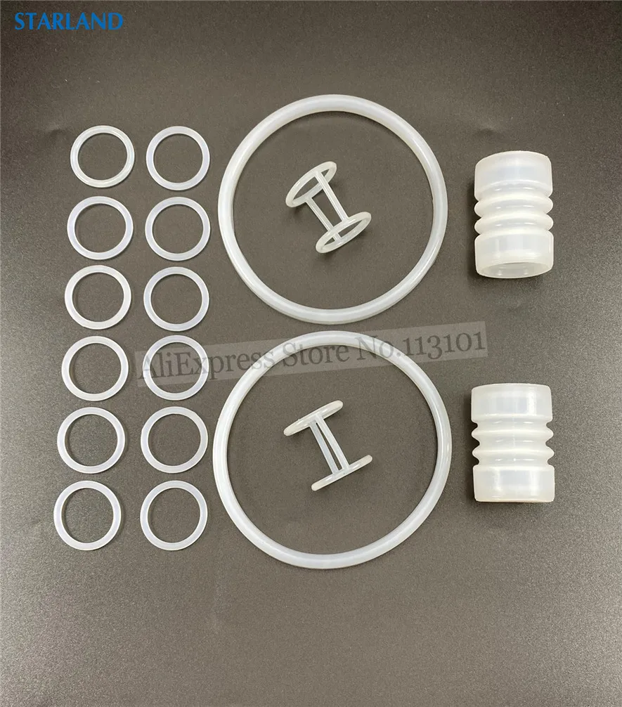 18 Pieces Silicone Sealing Rings Combo Backup Ring Fittings BQL Ice Cream Makers Soft Serve Machines Spare Parts Replacements
