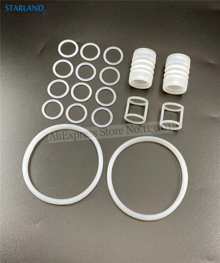 18 Pieces Silicone Sealing Rings Combo Backup Ring Fittings BQL Ice Cream Makers Soft Serve Machines Spare Parts Replacements