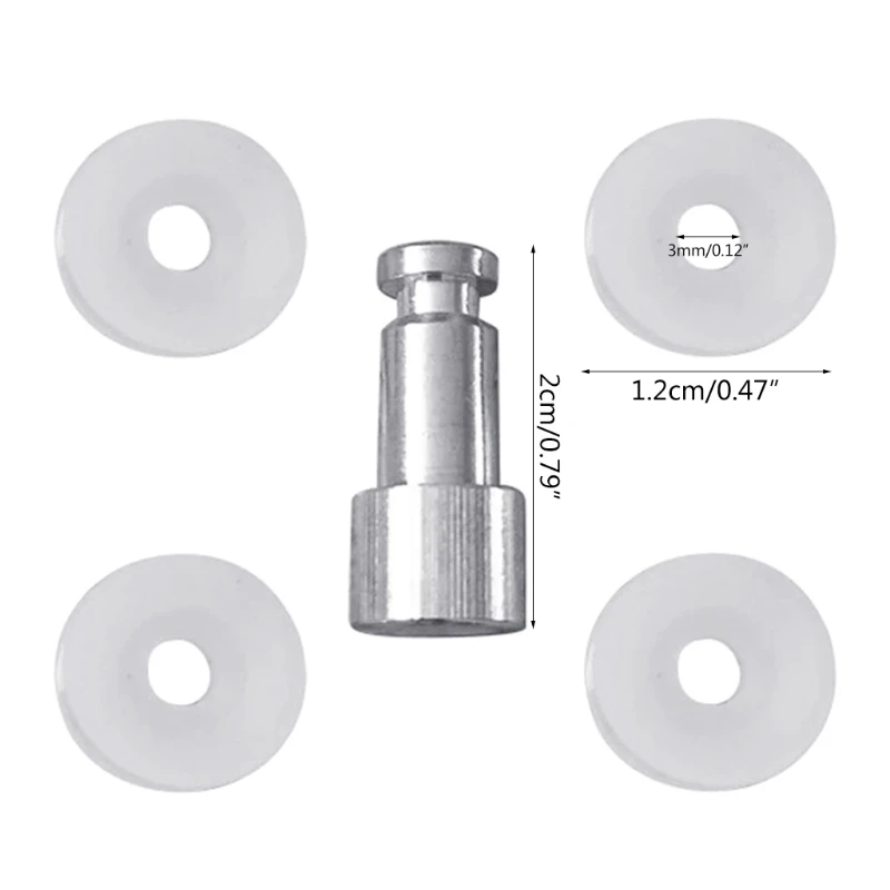 5pcs Universal Replacement Floater And Sealer For Kitchen Pressure Cooker 1 Float for Valve + 4 Sealing Washers, Easy to Install