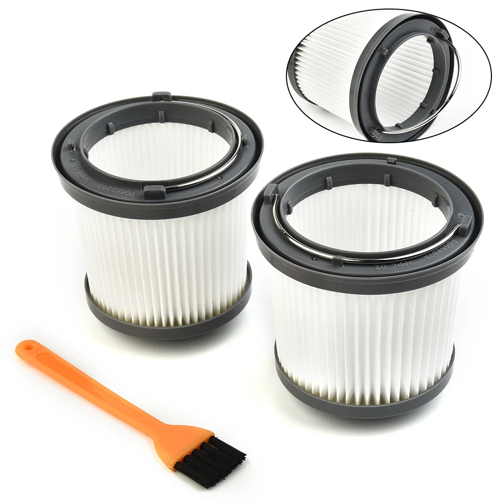 2x Vacuum Cleaner Filter For Black & Decker Dustbuster Pivot PD1820LF PV1210 Washable Cleaner Fliters With Brush