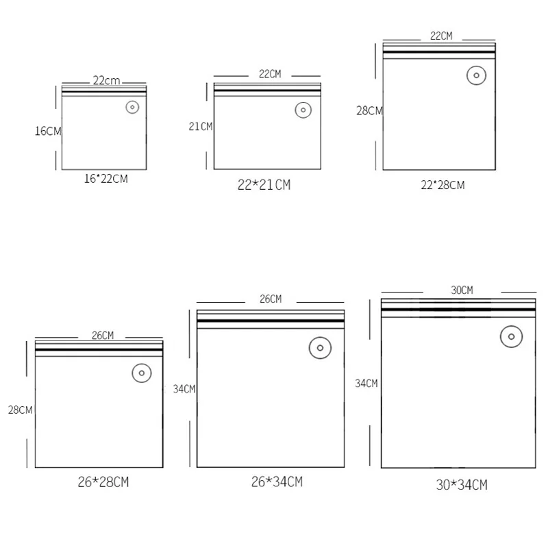 10Pcs Vacuum Sealed Food Bags Food Storage Bag with Sealing Pump Household Food Sealer Air Valve Bag Sealing Small Large Size