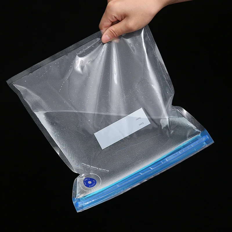 10Pcs Vacuum Sealed Food Bags Food Storage Bag with Sealing Pump Household Food Sealer Air Valve Bag Sealing Small Large Size