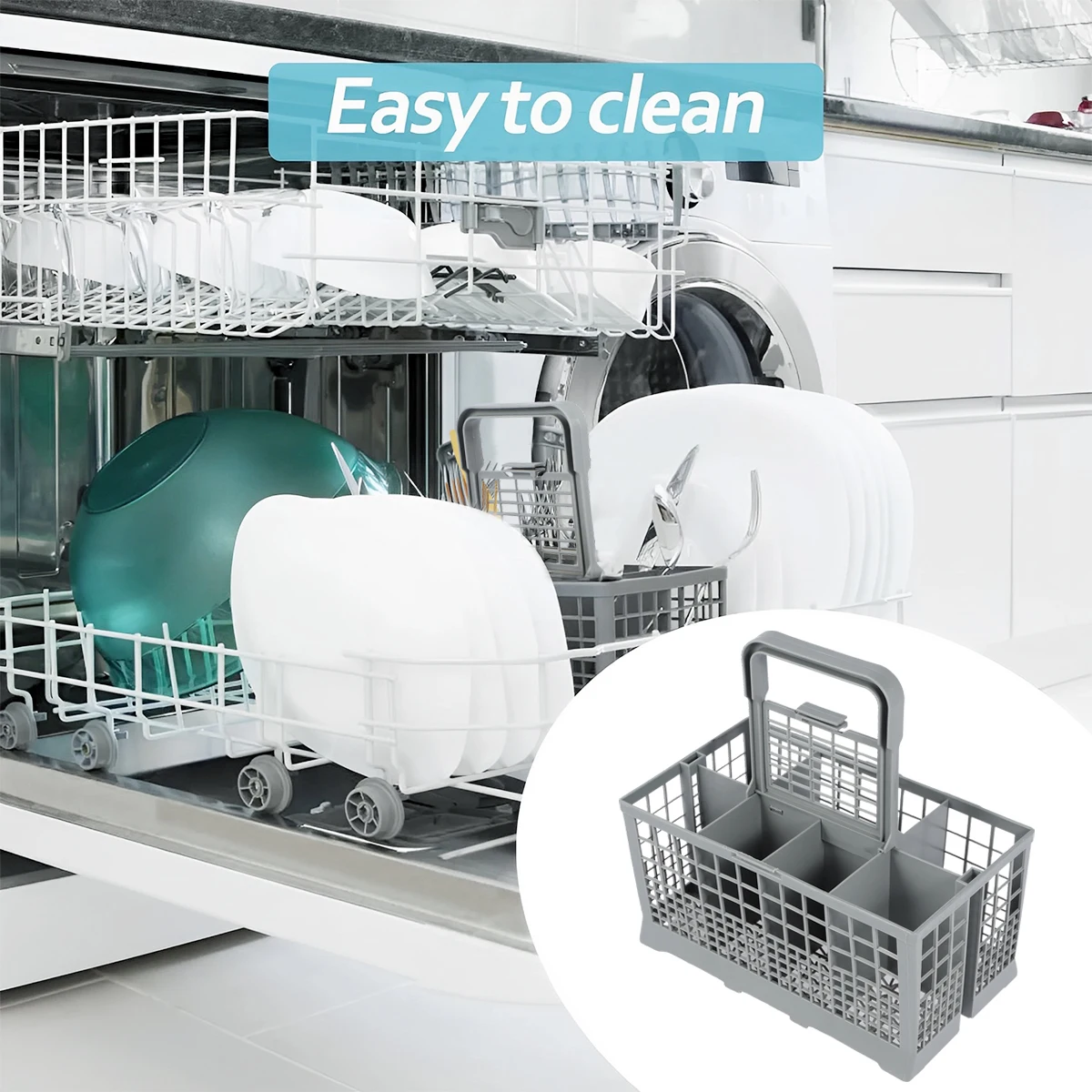 1PCS Dishwasher Cutlery Basket Knife Fork Storage Basket for Bauknecht Whirlpool Indesit Hotpoint Dish Washer Accessories