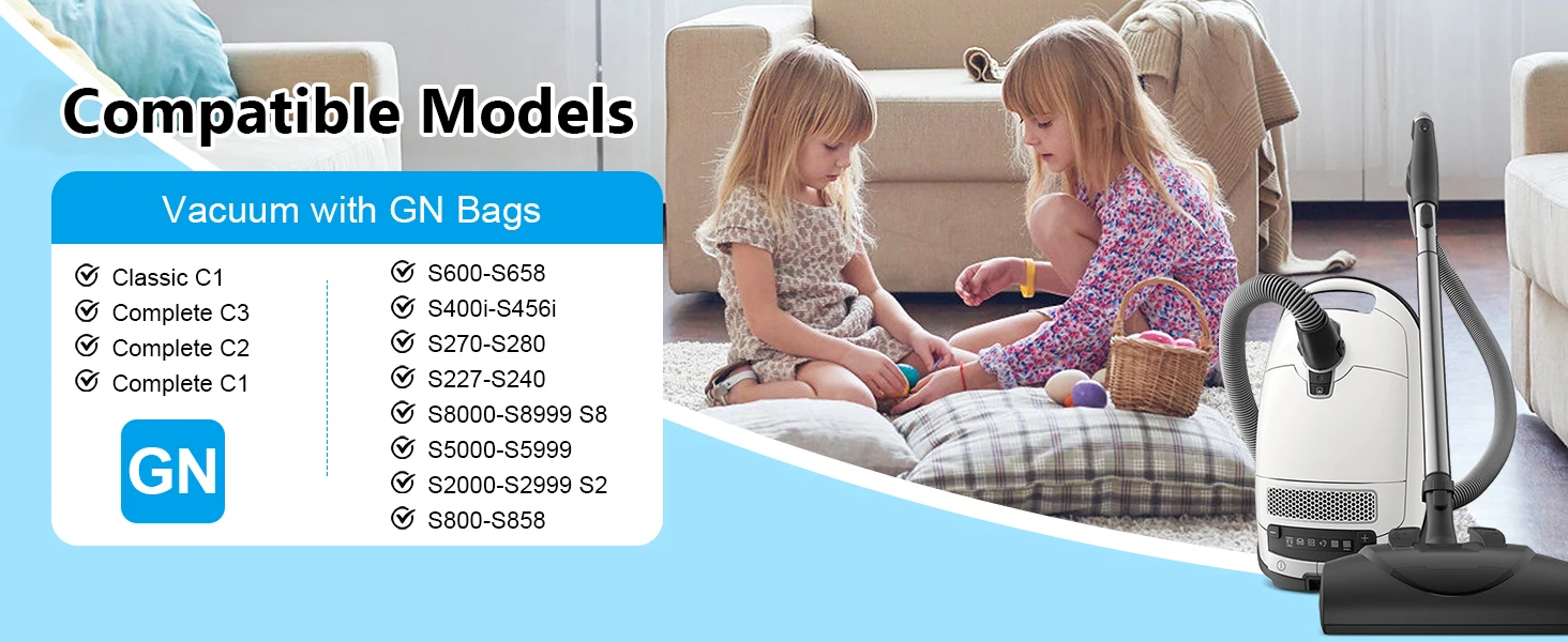 13 bags+4 filters+1 Brush 3D Air Purification Dust Bags: for Miele Classic C1, C2, S8, S5, S2, S600 C3 Hoover Bags