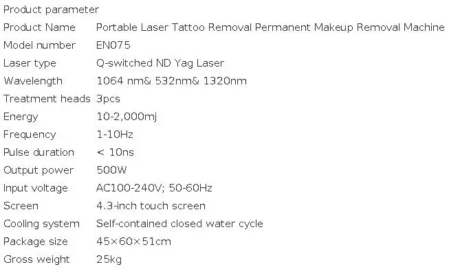 New Picosecond Portable Q Switched Nd Yag 1064nm 532 Laser Eyebrow Tattoo Removal Machine for Peeling Carbon and Pigmentation